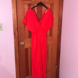 MAXI ORANGE DRESS